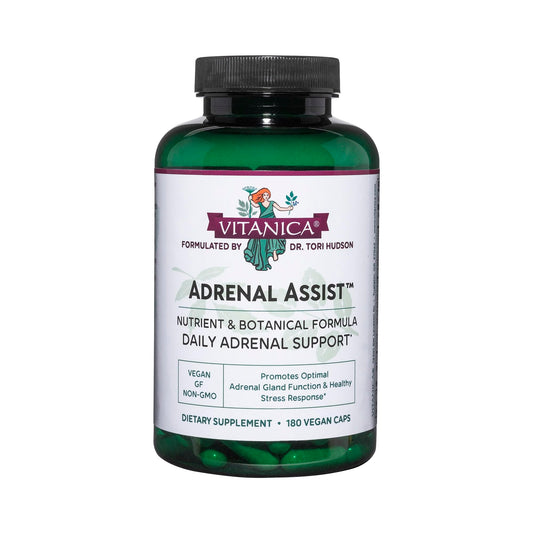 Vitanica Adrenal Assist bottle with vegan capsules