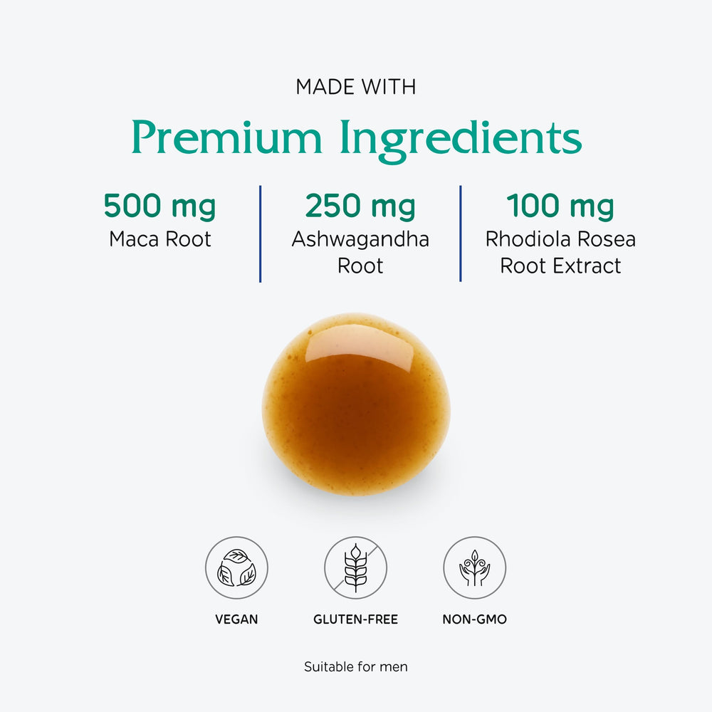 Back label of Adrenal Tonic with usage information