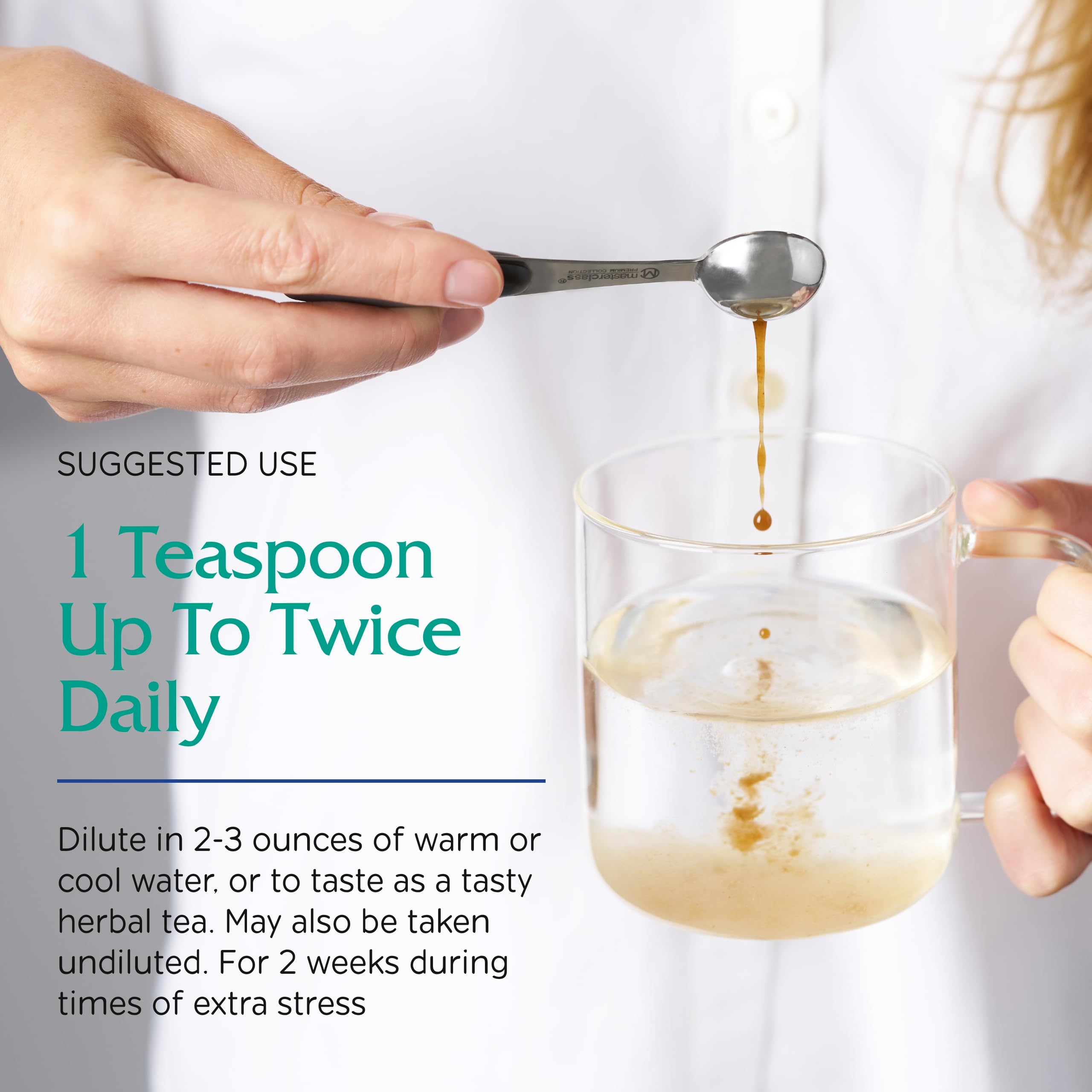 Side view of Vitanica Adrenal Tonic bottle