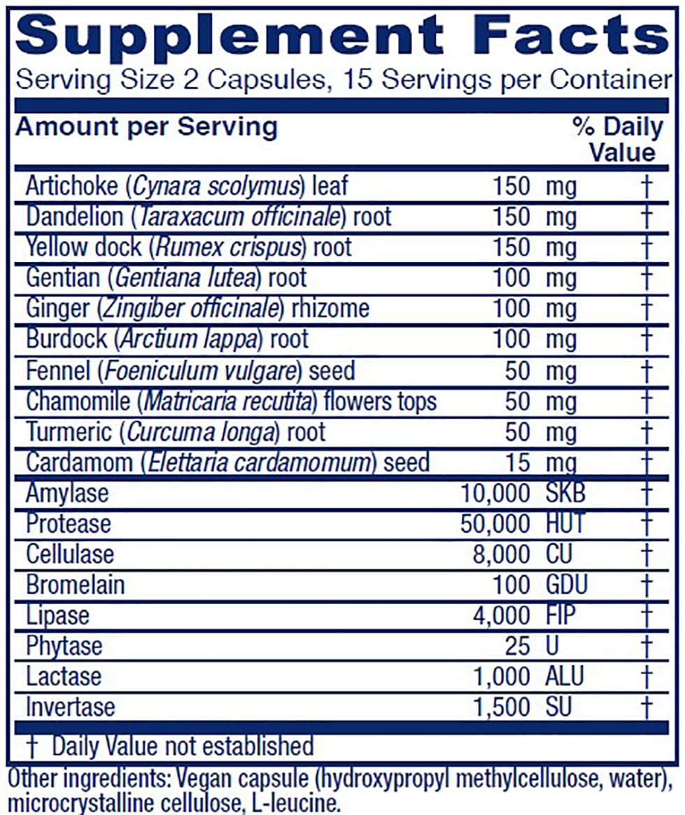 Close-up of ingredients on Bitters Extra label