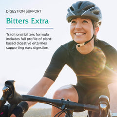 Vitanica Bitters Extra capsules arranged with bottle