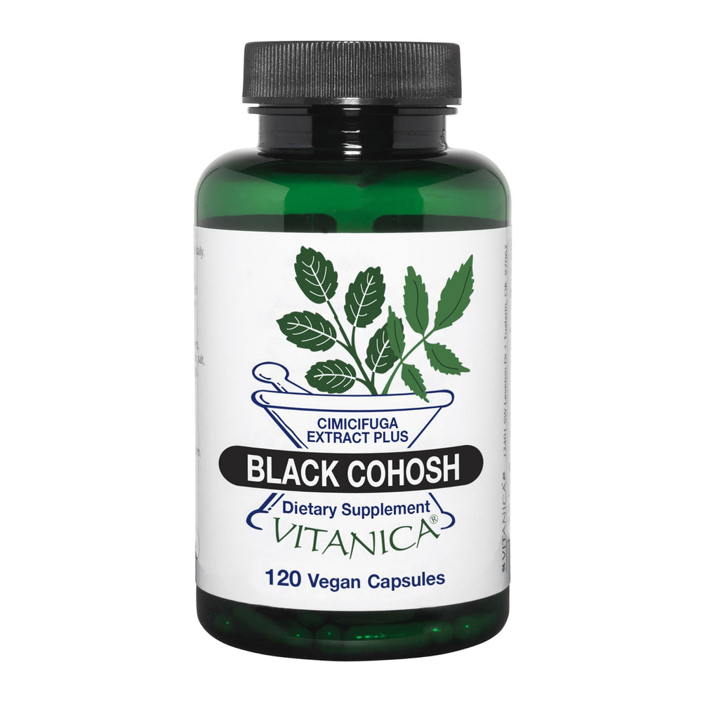 Vitanica Black Cohosh Cimicifuga Extract Plus vegan capsules bottle