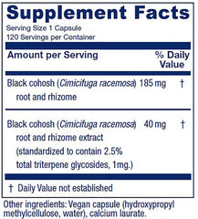 Close-up of Black cohosh root and Cimicifuga extract