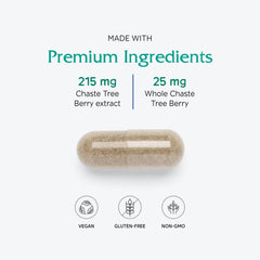 Vegan-friendly supplement packaging showcasing non-GMO and organic labels