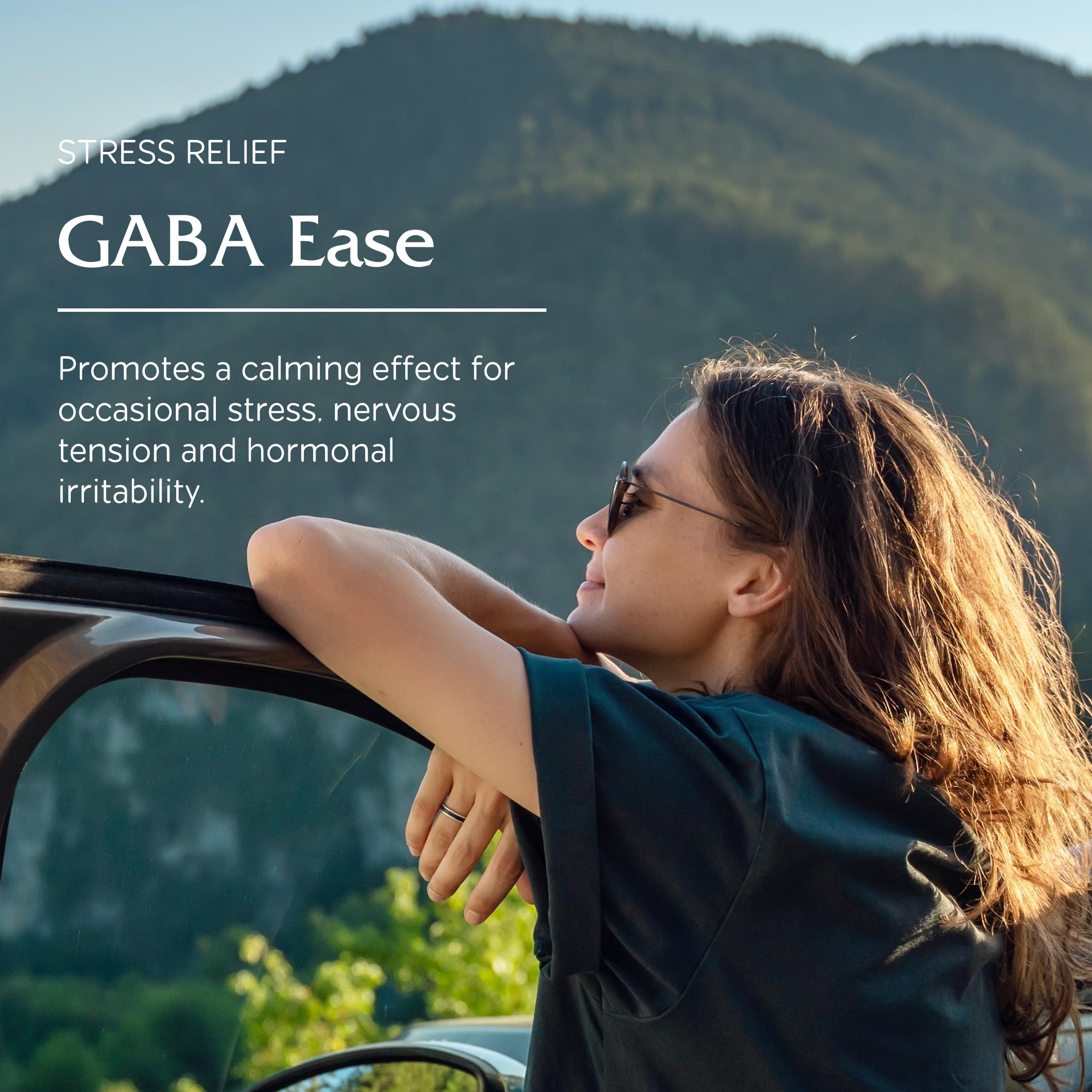 Vitanica GABA Ease vegan capsules in bottle