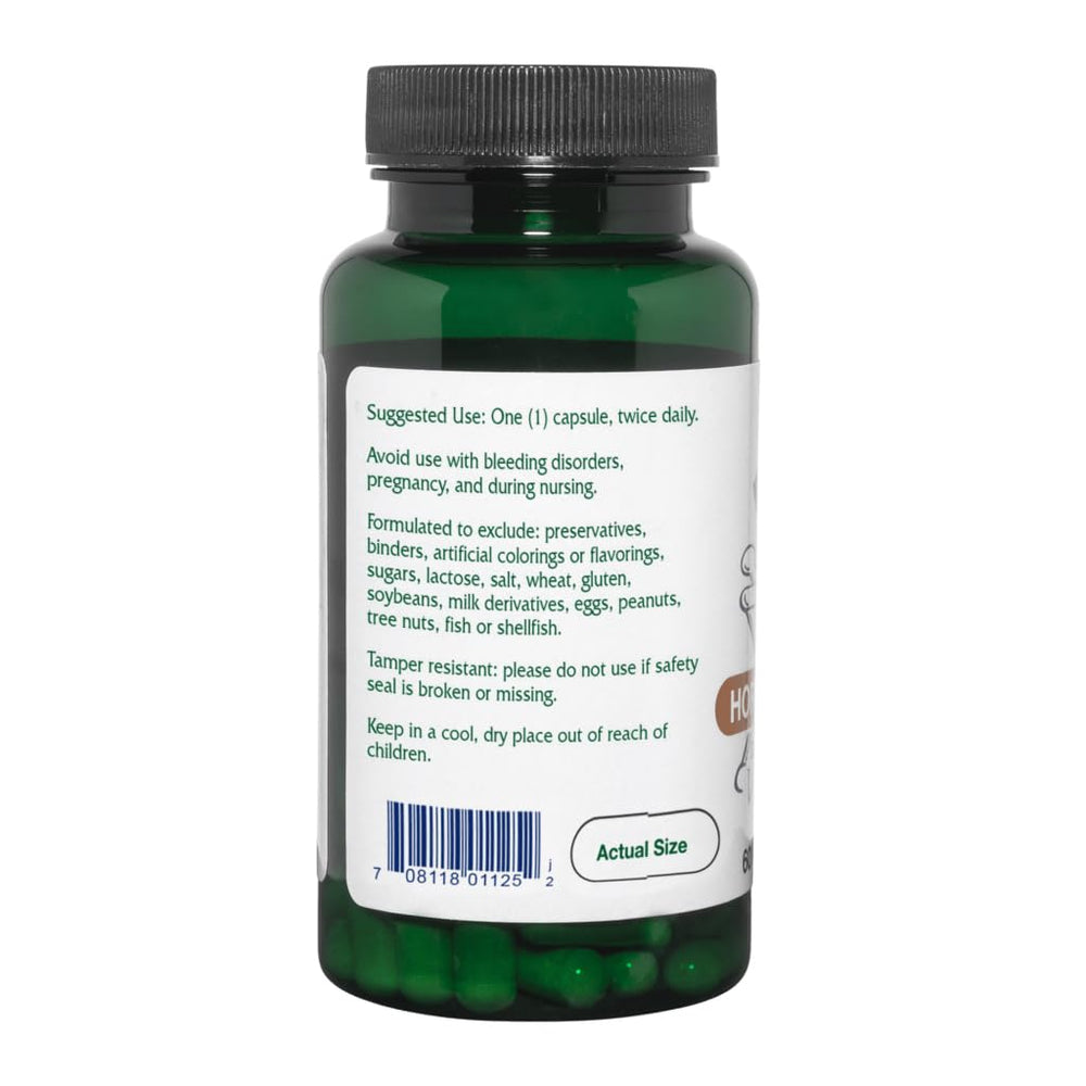 Vegan/vegetarian friendly Horse Chestnut capsules label