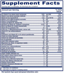 Vitanica Maternal Symmetry label close-up