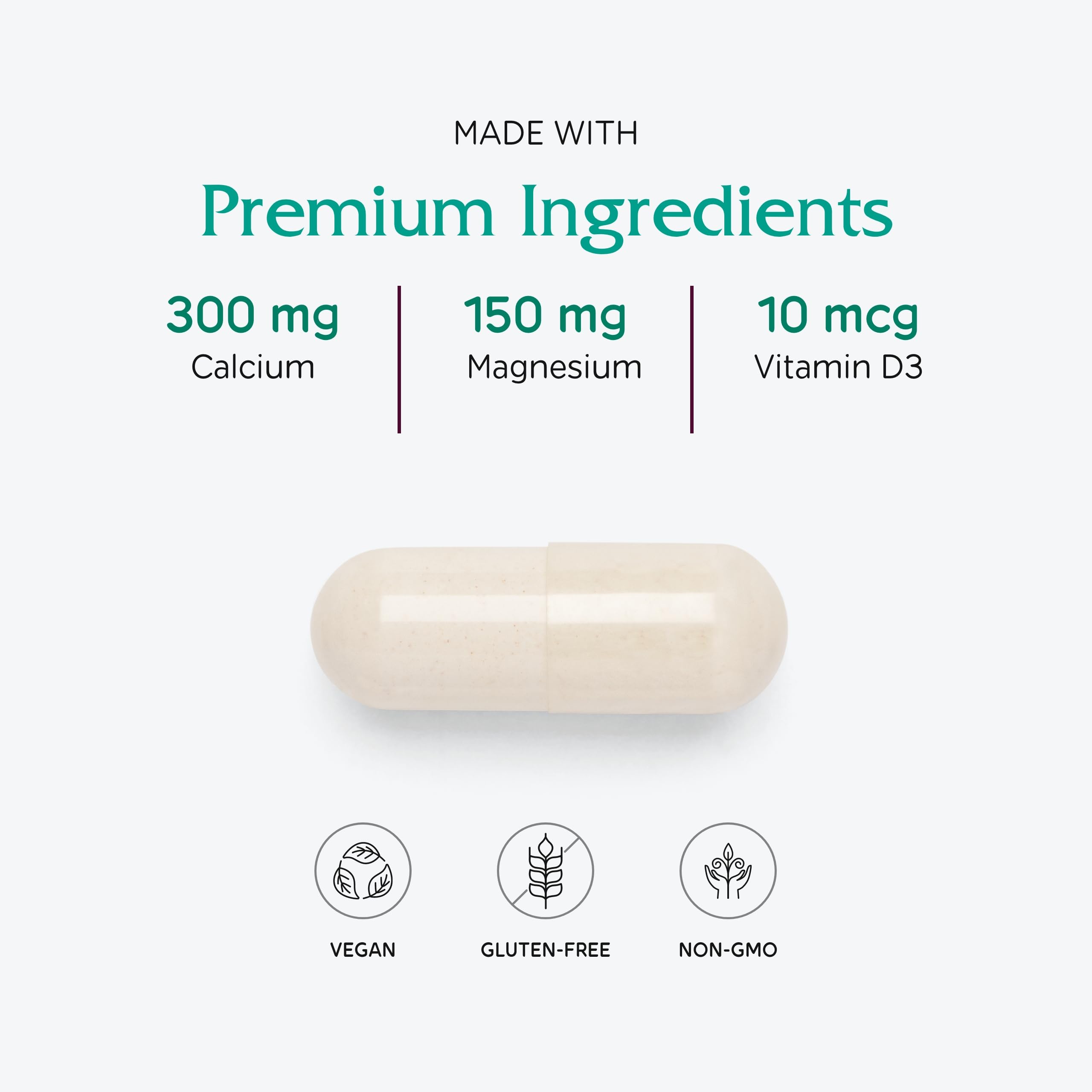 Vegan-friendly bone support supplement packaging