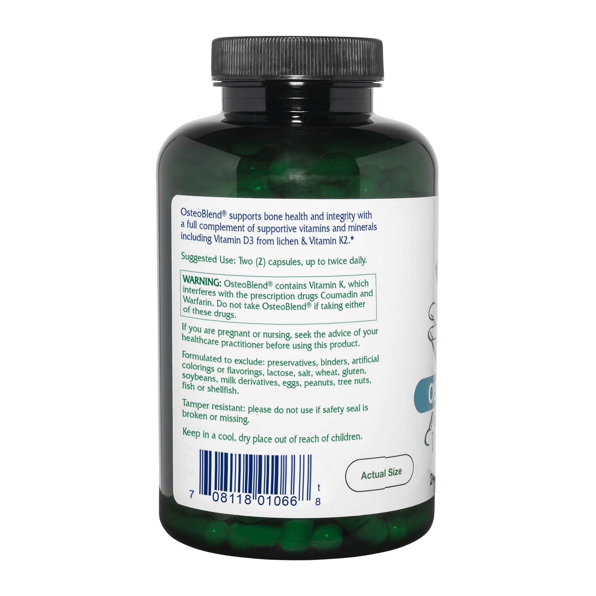 Calcium absorption with vitamin D as part of OsteoBlend