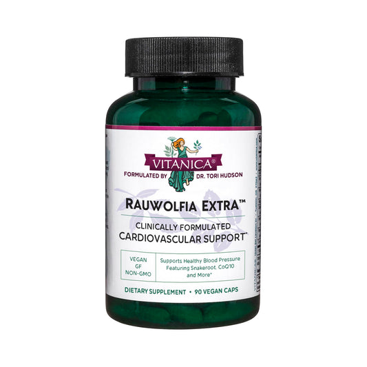 Front label of Vitanica Rauwolfia Extra bottle