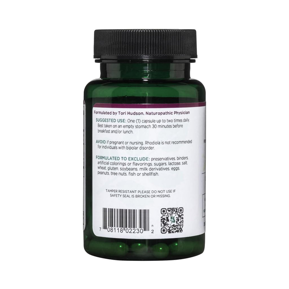 Vegan capsules containing Rhodiola Rosea root extract