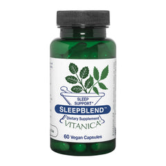 Vitanica Sleepblend bottle on a white background