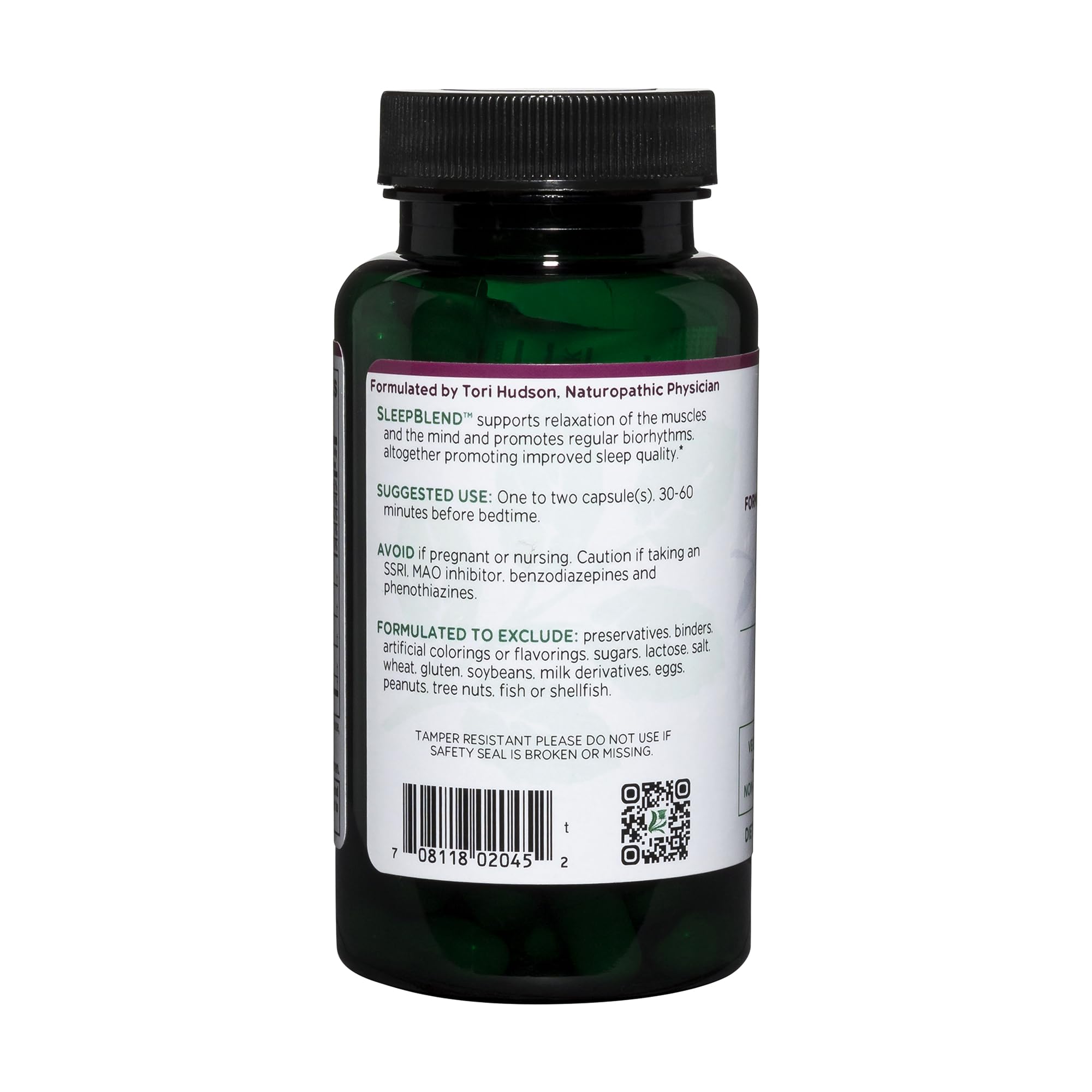 Graphic representation of melatonin for Vitanica Sleepblend