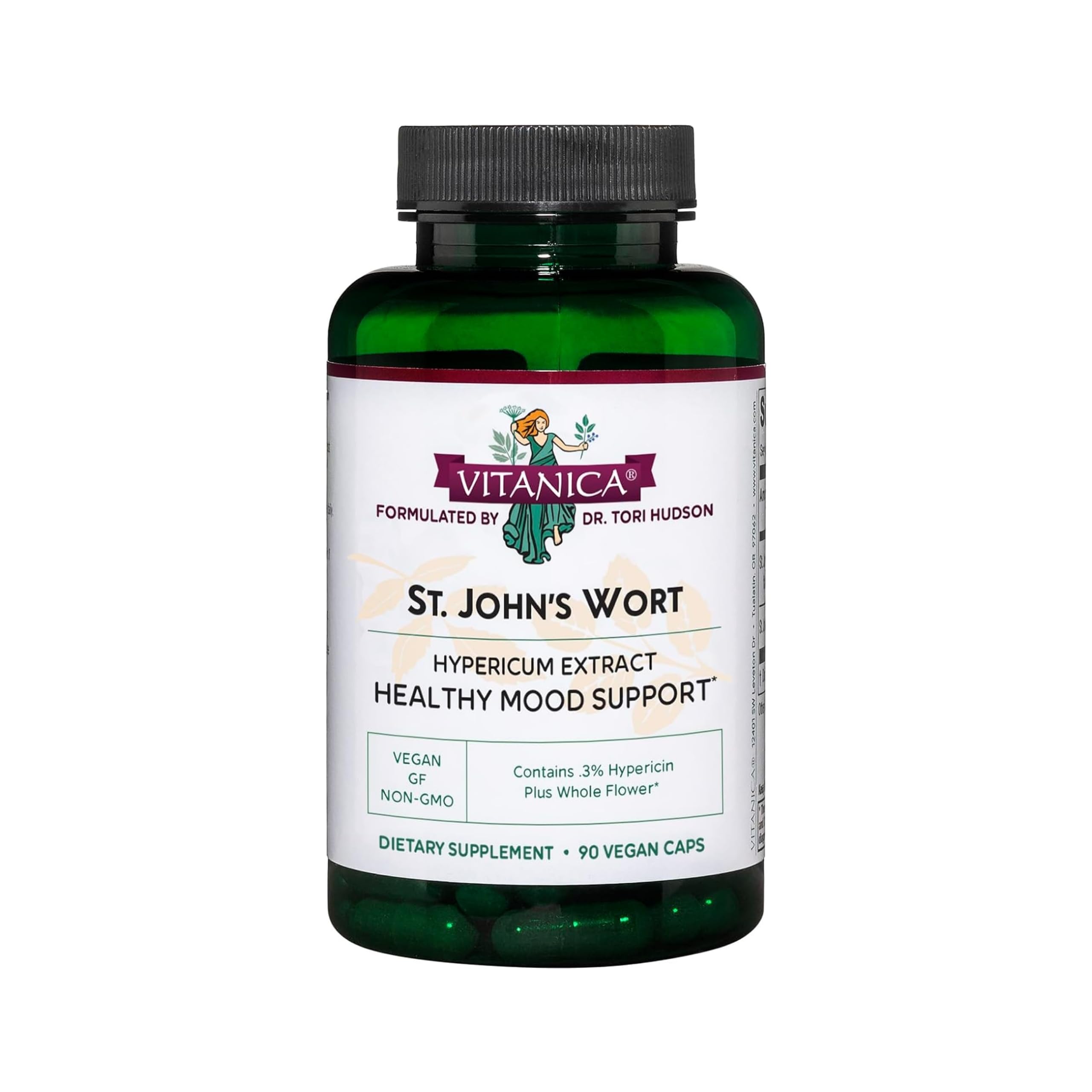 Bottle of Vitanica St. John's Wort Capsules - 90 count