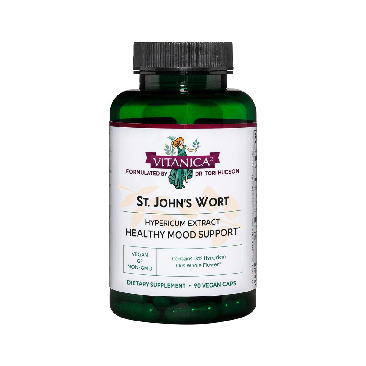 Bottle of Vitanica St. John's Wort Capsules - 90 count