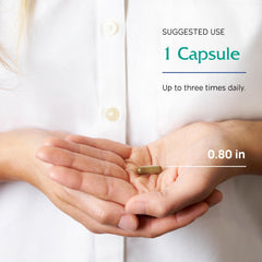 Vegan capsules of Vitanica Uplift on a light surface