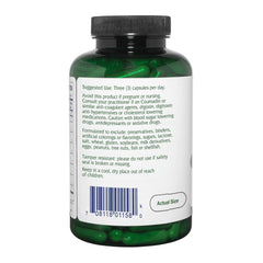 Assorted botanicals in VasoBlend: olive leaf, garlic, hawthorn, hibiscus, dandelion