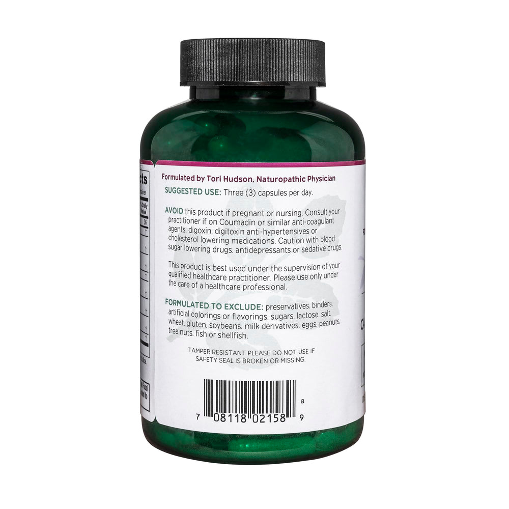 Passionflower and olive leaf components in VasoBlend