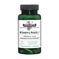 Vitanica Women's Phase I Premenstrual Support bottle label