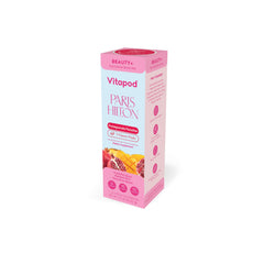 Packaging for Vitapod Paris Hilton x Beauty+ Pomegranate Paradise