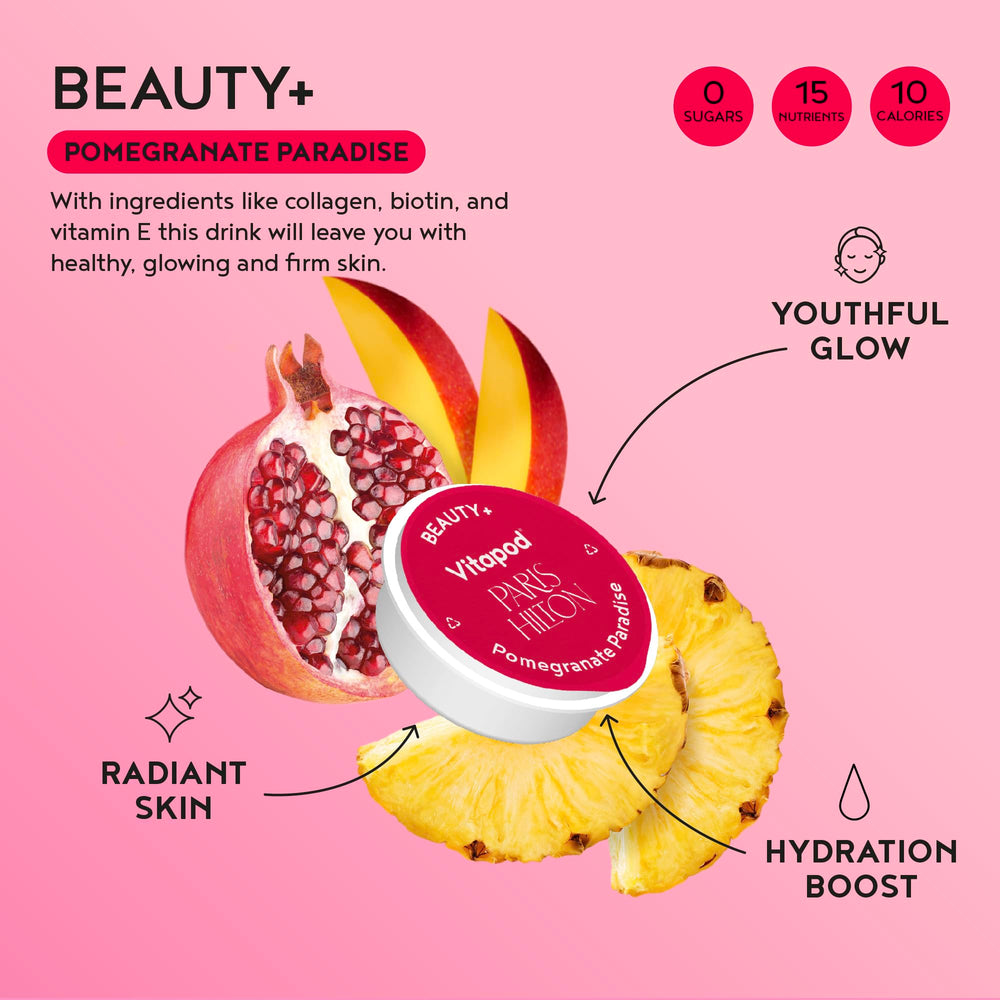 Close-up of Beauty+ Pomegranate Paradise pods