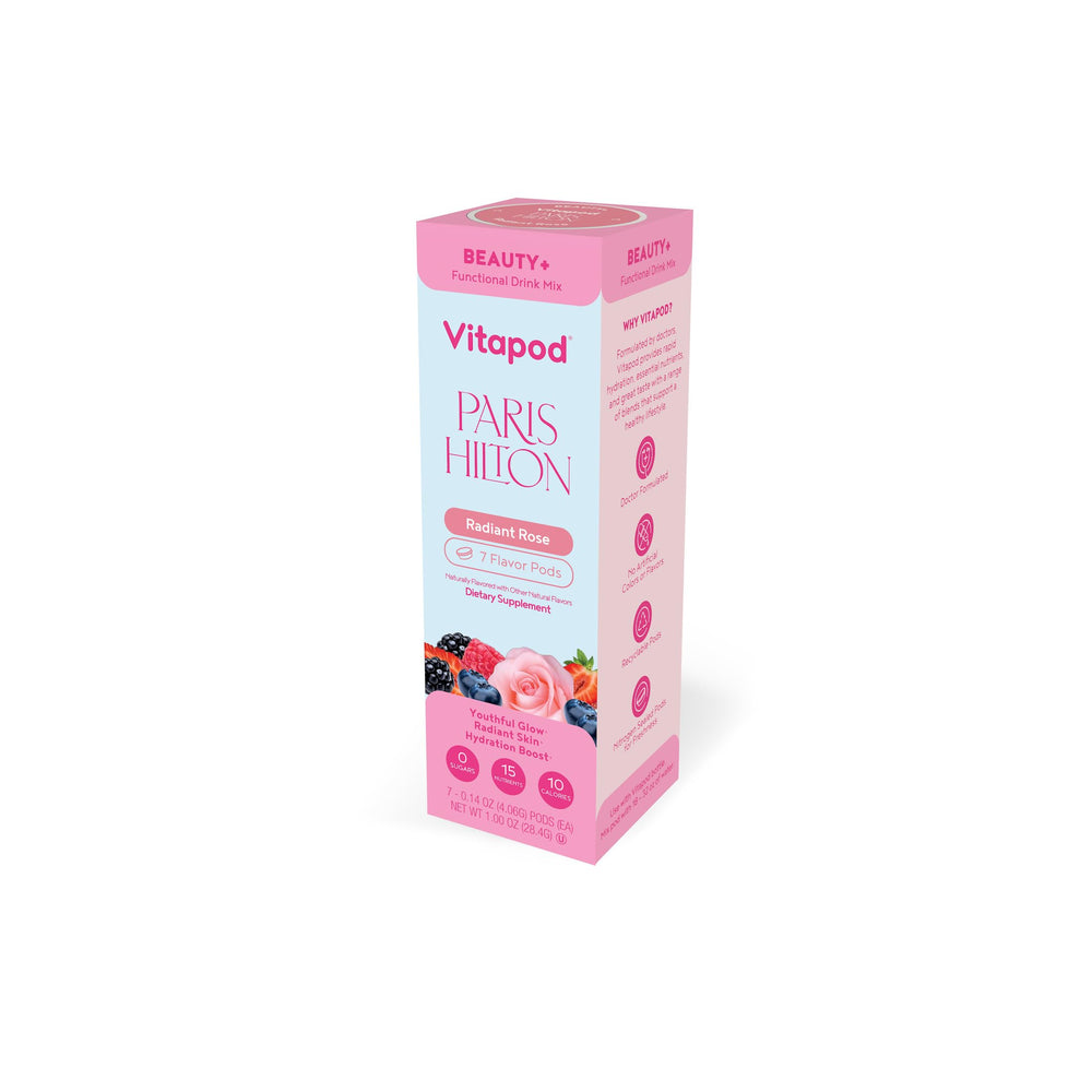 Vitapod Paris Hilton Beauty+ Radiant Rose 7-pod sugar-free drink mix