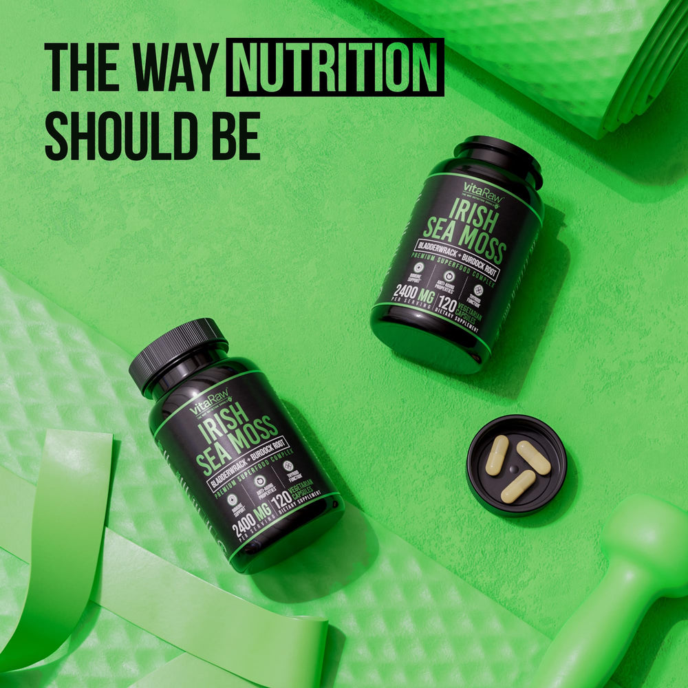 Vegan capsules for VitaRaw sea moss supplement