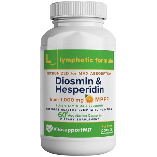 VITASUPPORTMD Lymphatic Formula with Diosmin and Hesperidin MPFF