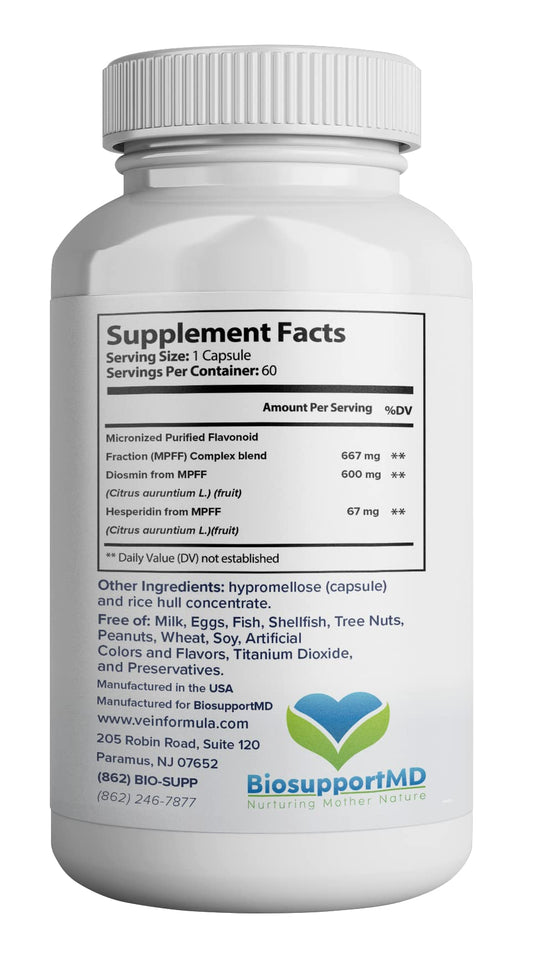 MPFF 667 mg Diosmin and Hesperidin ingredients