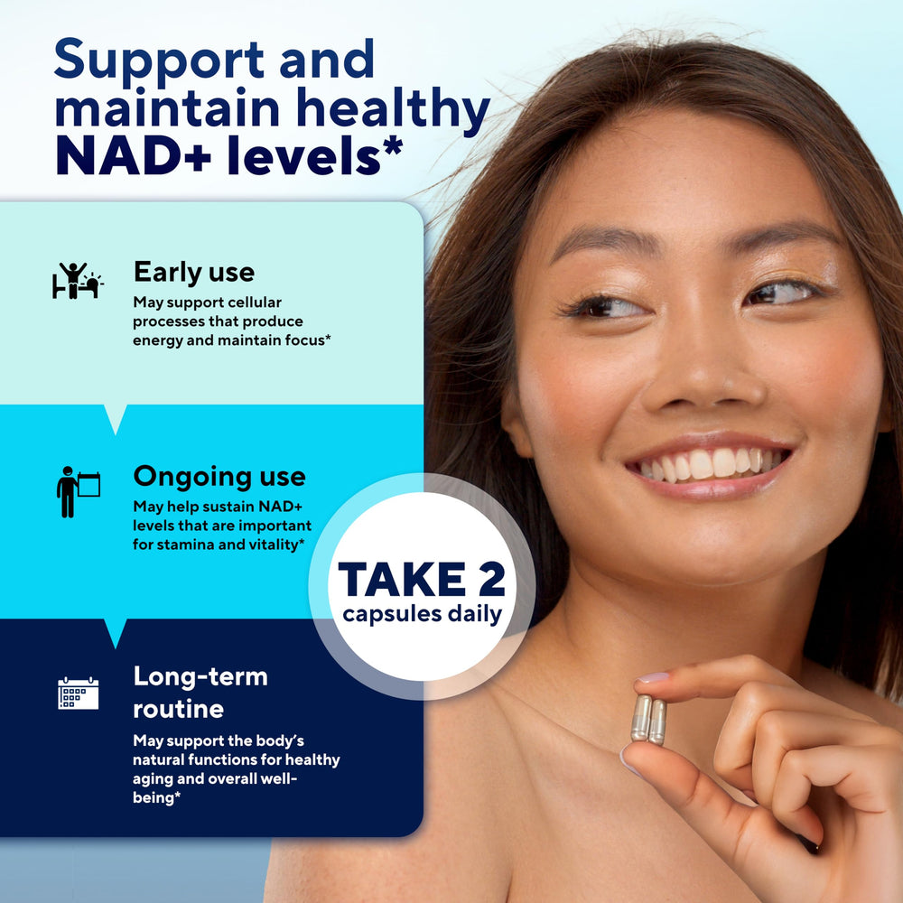 Lifestyle image illustrating energy, focus, and healthy aging