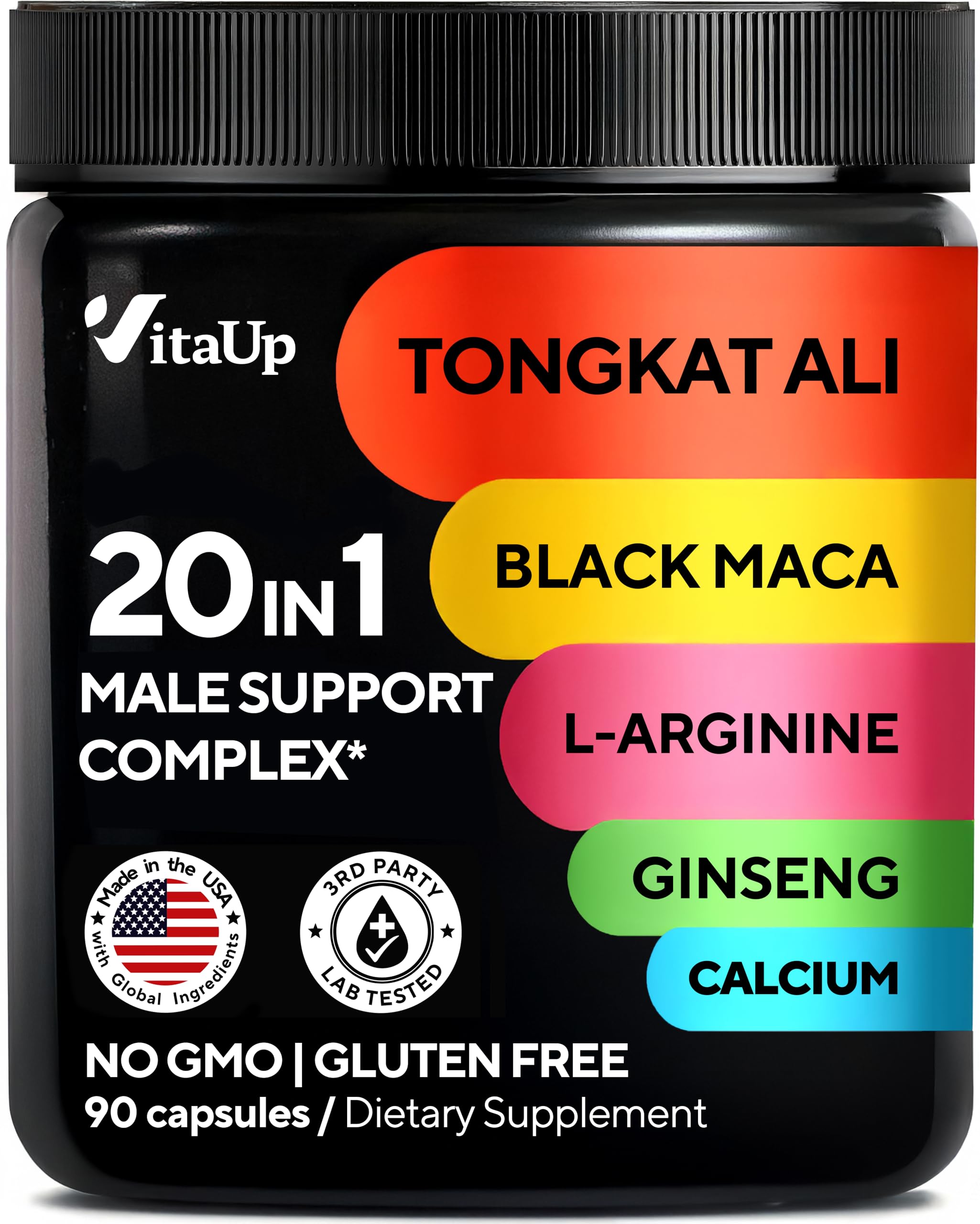 VitaUp Tongkat Ali 20-in-1 for Men bottle – 90 capsules