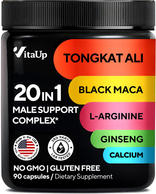VitaUp Tongkat Ali 20-in-1 for Men bottle – 90 capsules