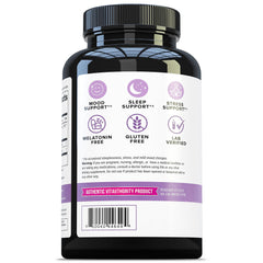 Close-up of capsules and supplement label