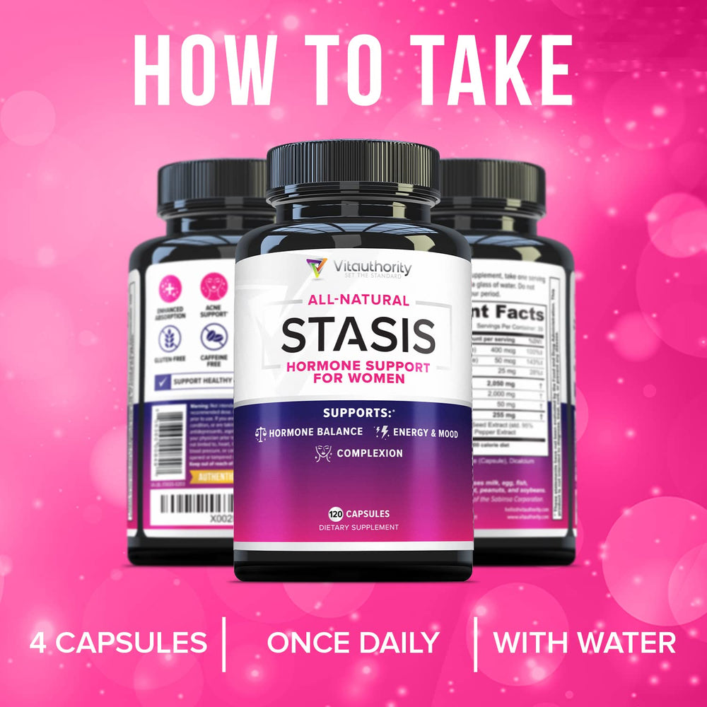 Lifestyle shot of Vitauthority hormone balance supplement