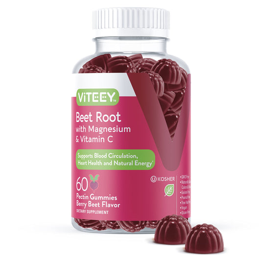 Viteey Beet Root Gummies bottle front label