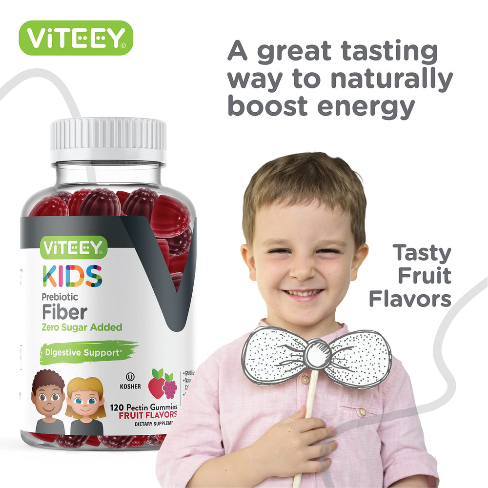 Kosher-certified, non-GMO fiber gummies for kids