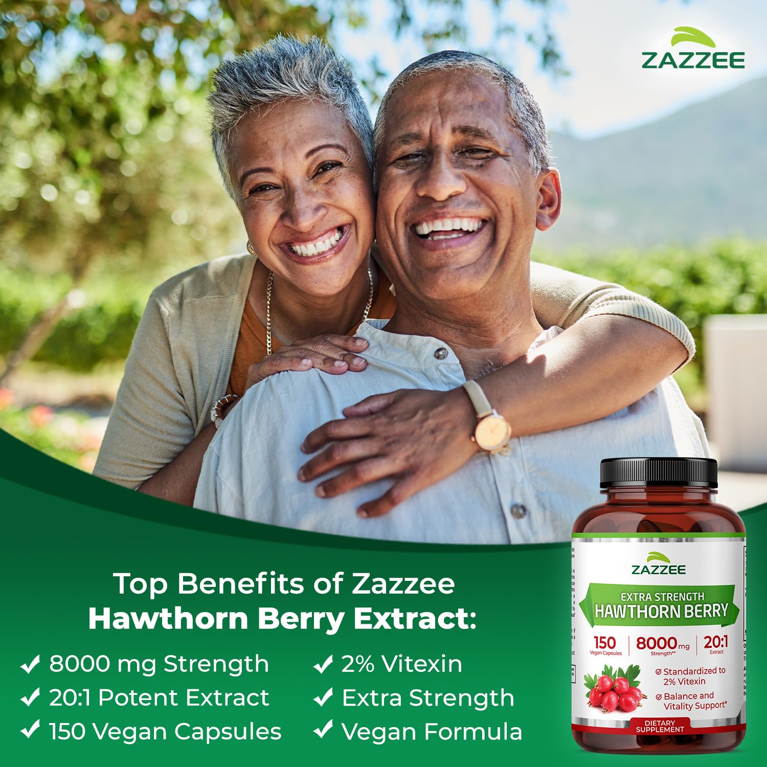 2% Vitexin standardized Hawthorn Berry extract