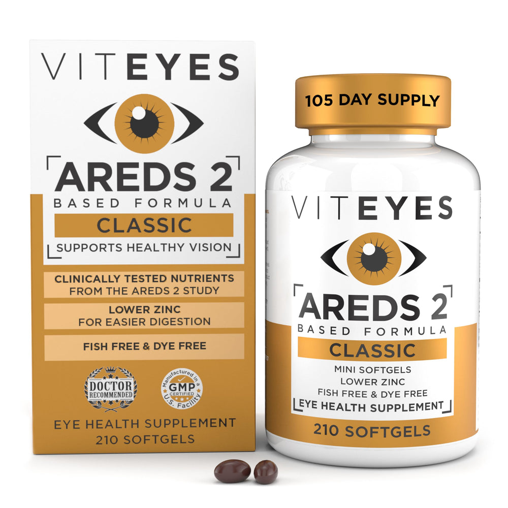 Viteyes AREDS 2 softgels bottle with 210 count