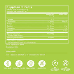 Unflavored colostrum powder with measuring scoop