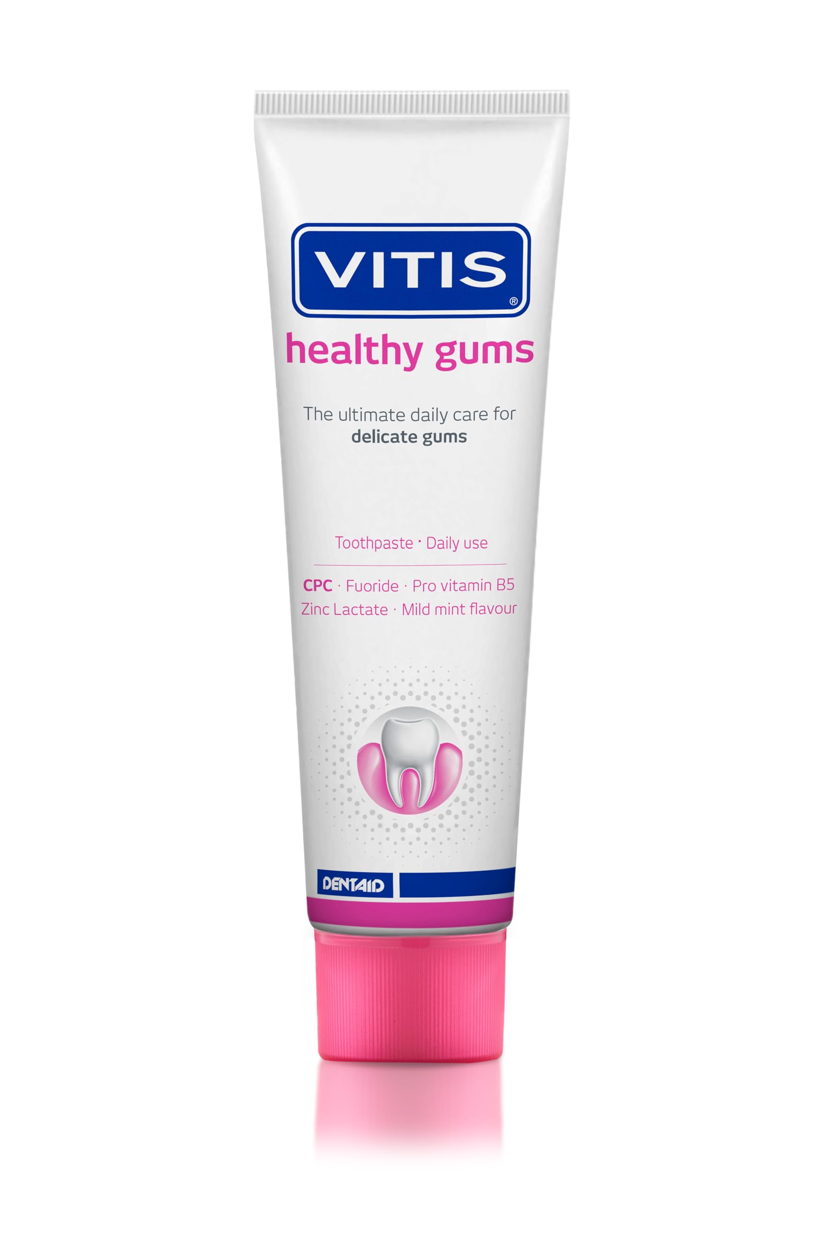 Vitis Gums Toothpaste 100ml packaging and tube
