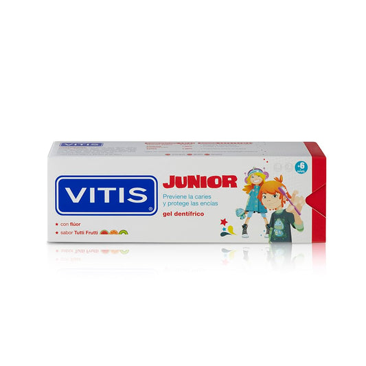 Vitis Junior Tutti Frutti Toothpaste 75ml packaging