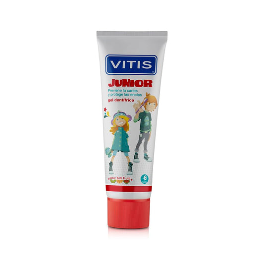 Vitis Junior Tutti Frutti Toothpaste 75ml tube with Tutti Frutti flavor