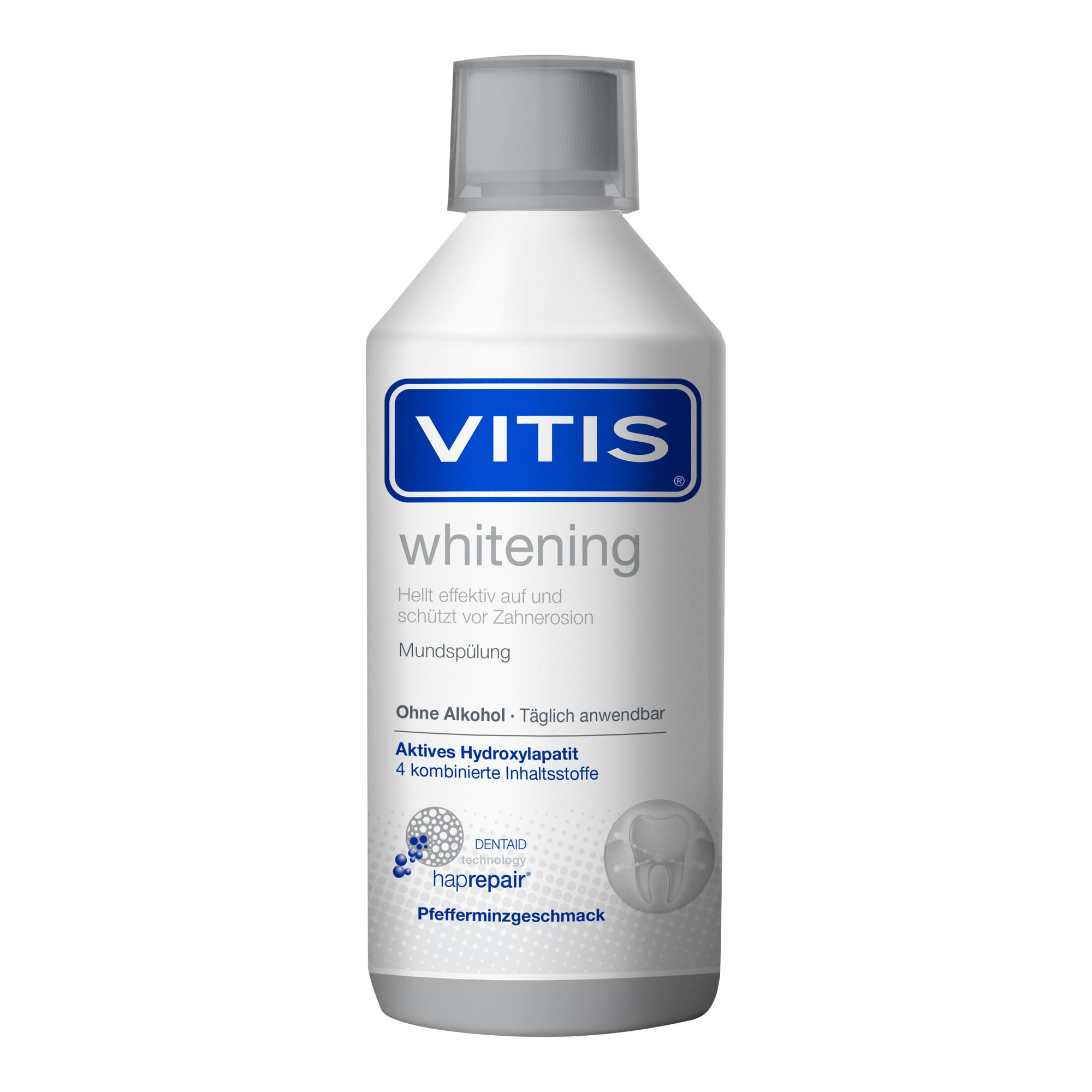Bottle of Vitis Whitening Mouthwash 500ml