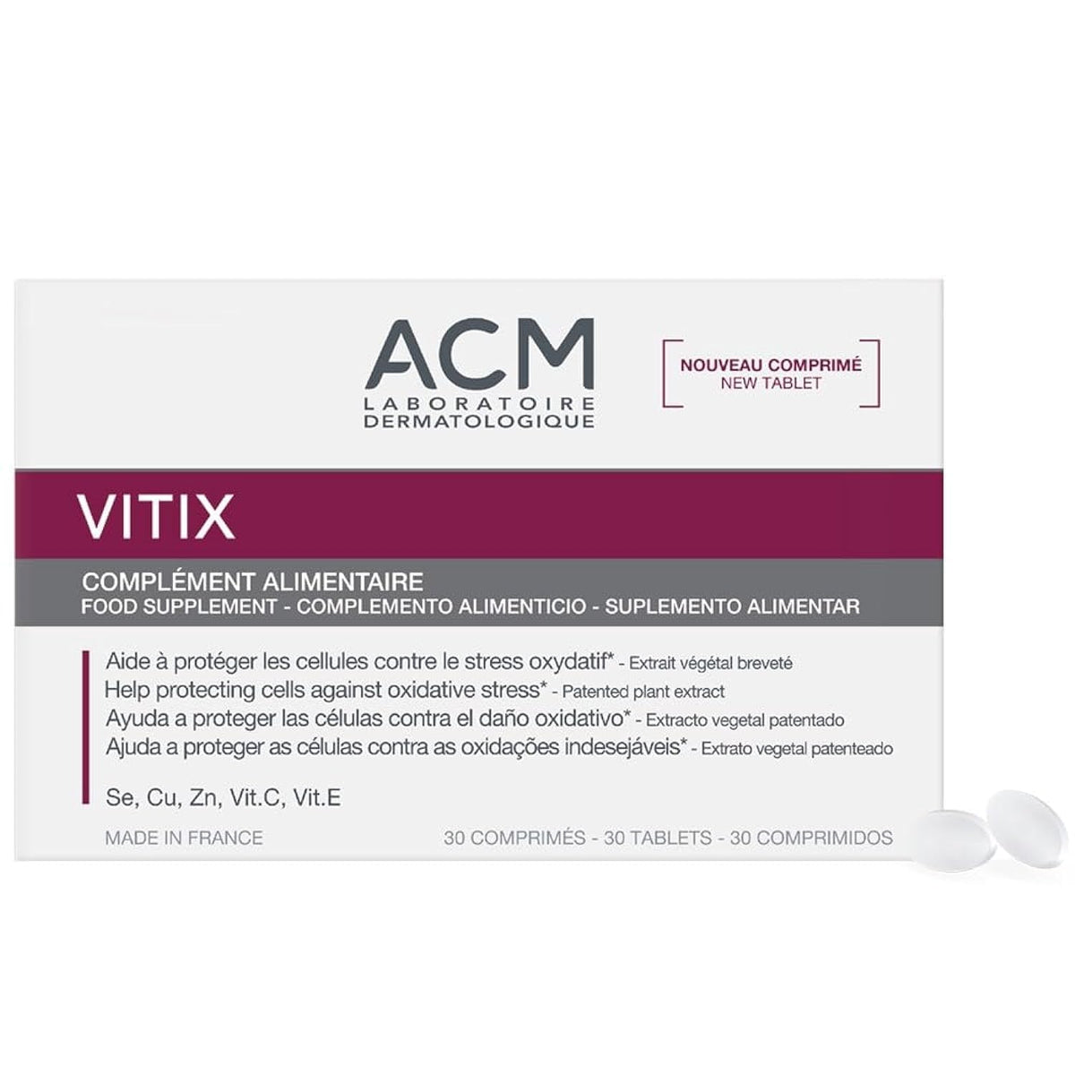 Bottle of Vitix ACM (30 Tablets)