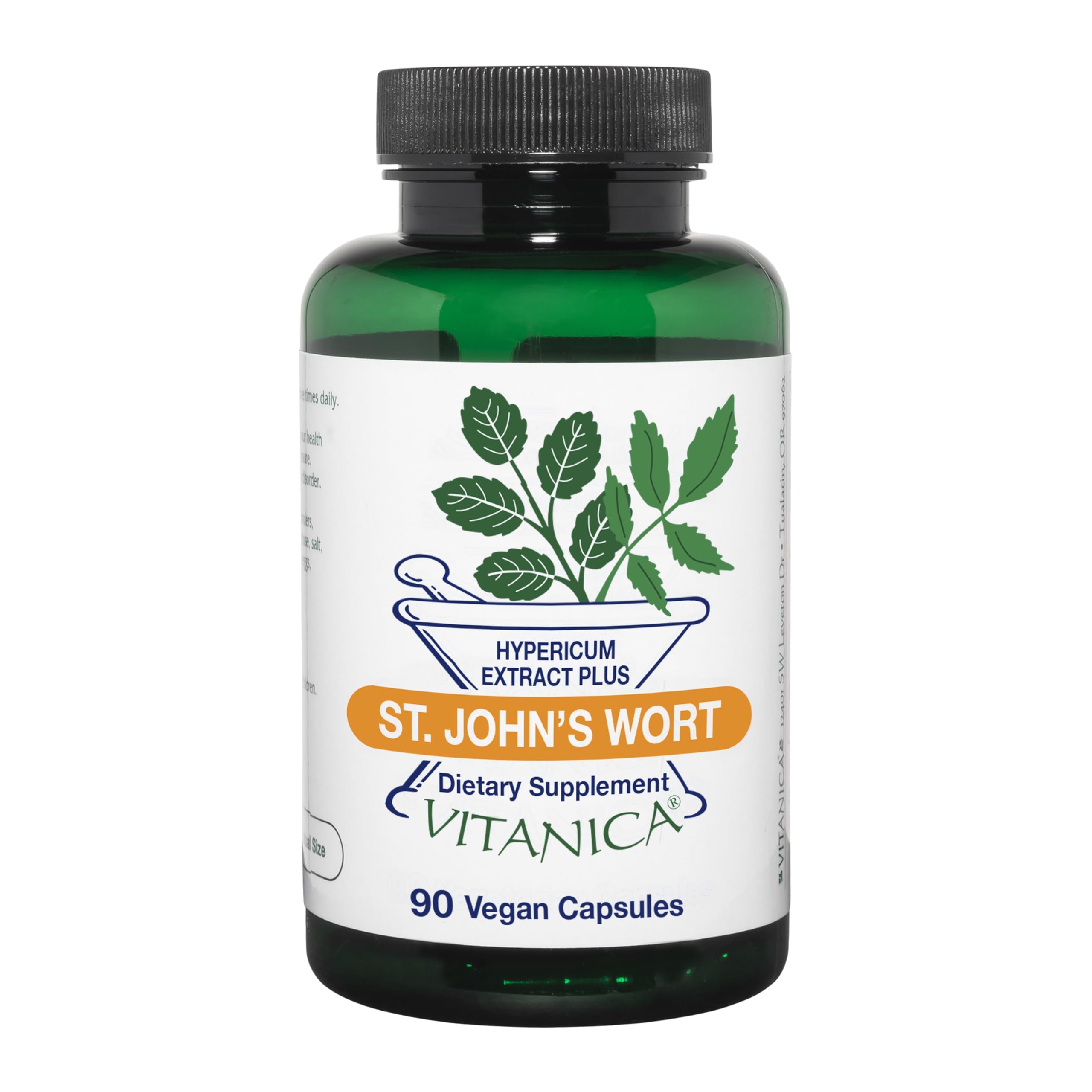 Vitanica St. John's Wort capsules bottle and label