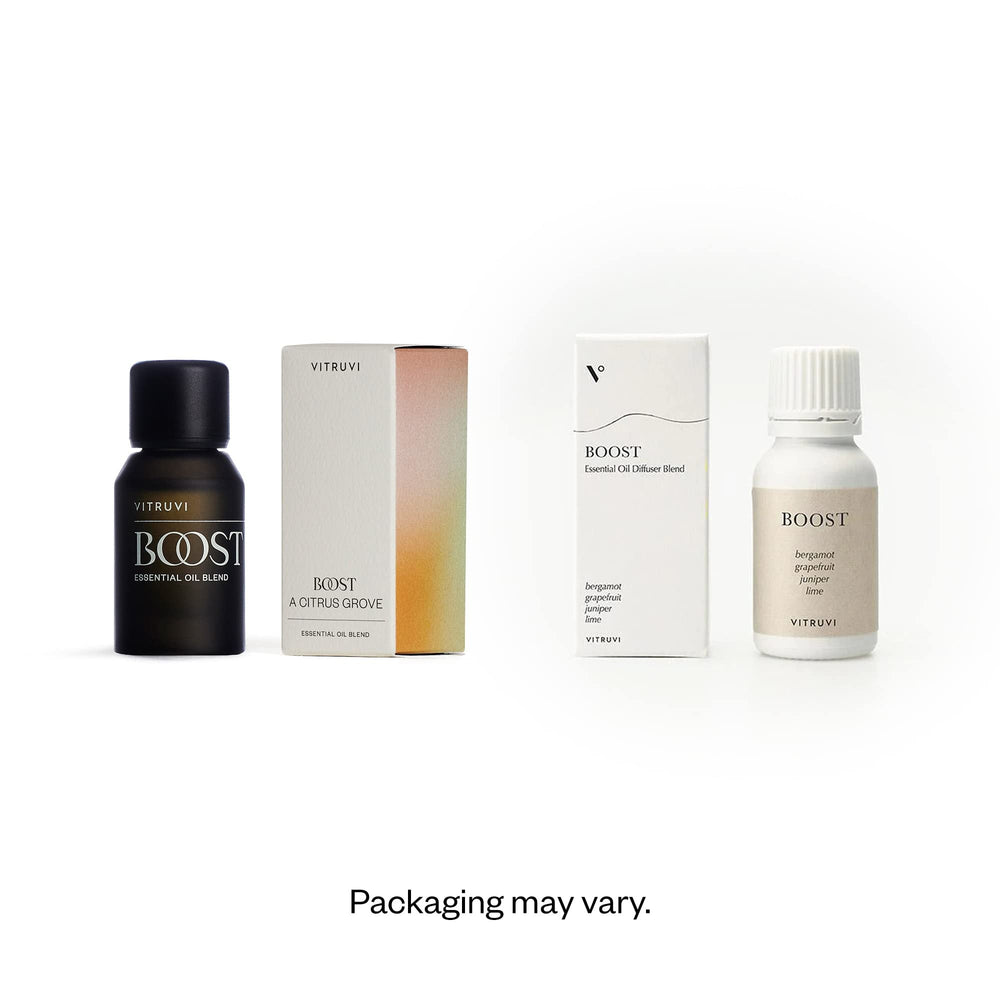 Diffuser with Vitruvi Boost essential oil blend