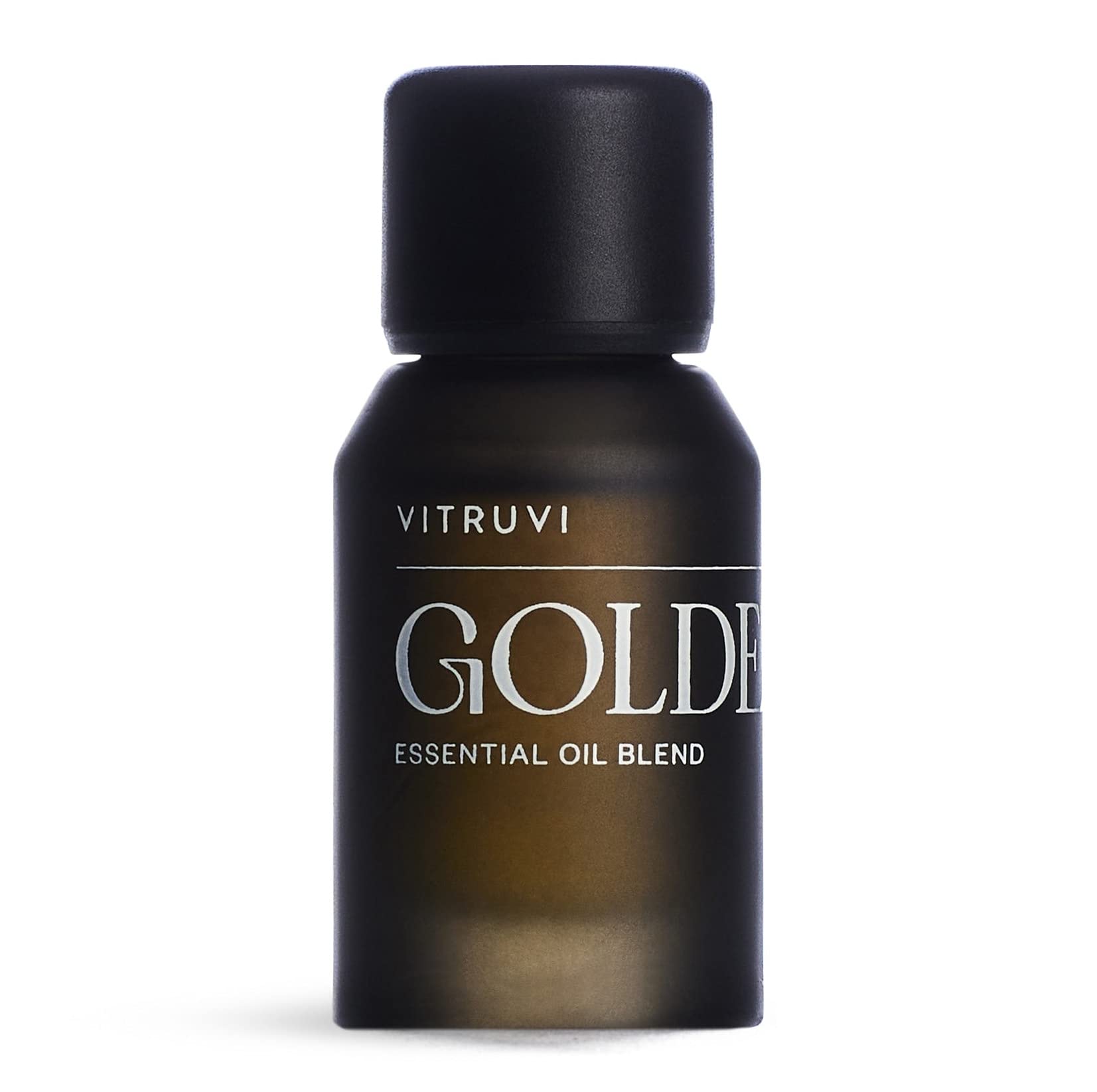 Vitruvi Golden essential oil bottle with citrus notes