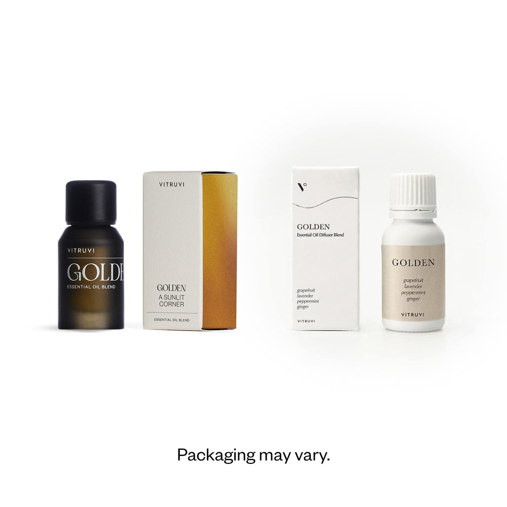 Vitruvi Golden label with citrus oils