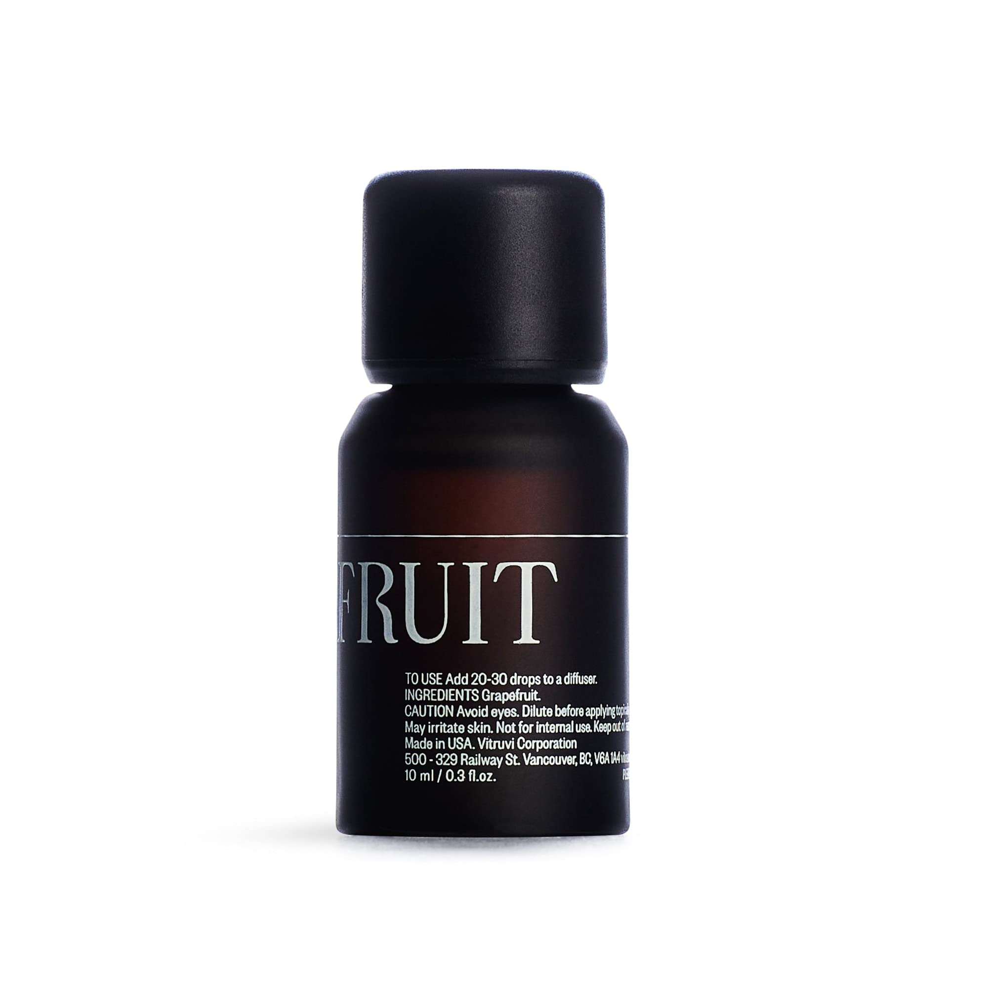 Packaging and box for Vitruvi Grapefruit essential oil