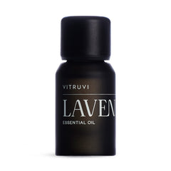 Vitruvi Organic Lavender Essential Oil bottle with dropper